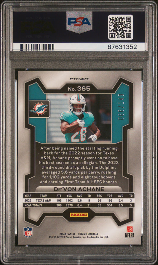 2023 PANINI PRIZM De'VON ACHANE RED WAVE