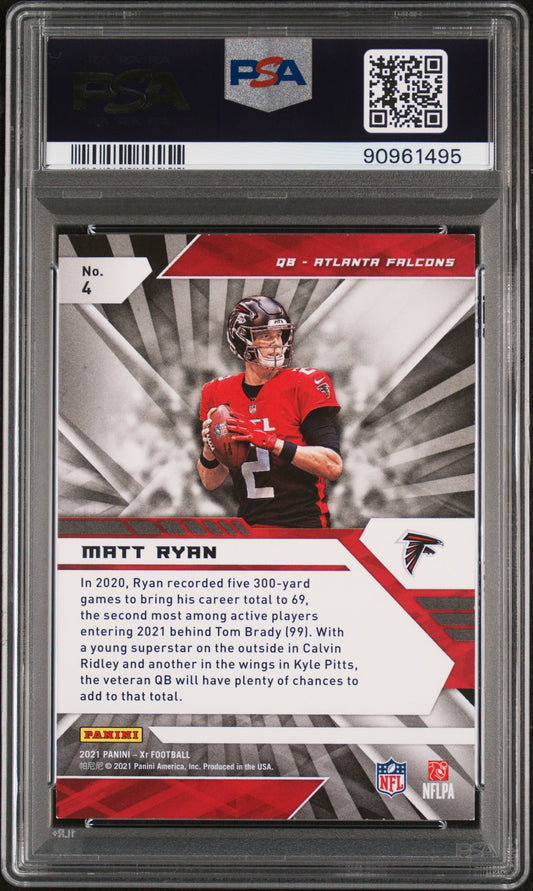 2021 PANINI XR #4 MATT RYAN RED